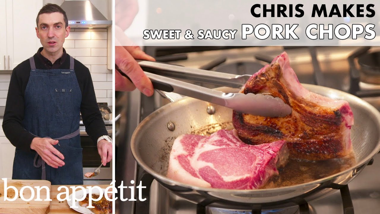 Chris Makes Sweet and Saucy Pork Chops From the Home Kitchen