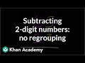Subtracting Two-Digit Numbers Without Regrouping