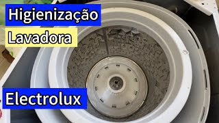 Limpeza da lavadora de roupas Electrolux 12 k higienização 