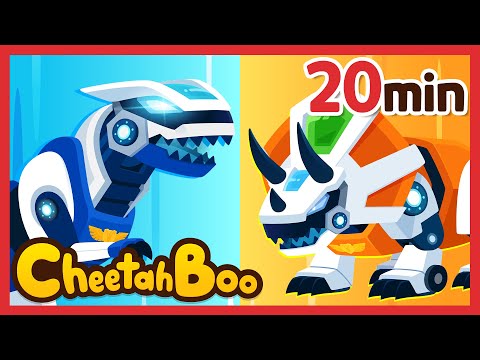 Let's Go! We're Dino car! | Dinosaurs & Vehicle | Nursery rhymes & Kids Song | #Cheetahboo