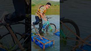 Bicycle on Water #shorts #devkeexperiment