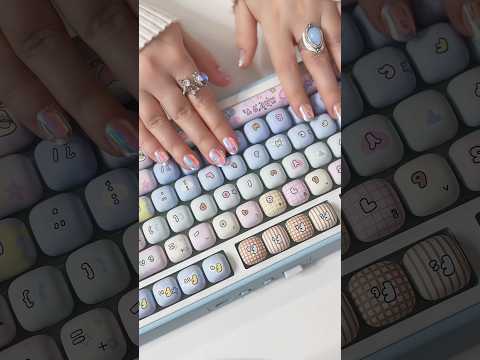 [AD] It’s the cute blue keycaps again! 🩵 details in description [AD]