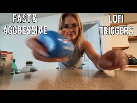 ASMR FAST & AGGRESSIVE RANDOM LOFI TRIGGERS AROUND MY APARTMENT 💥 (LOOPED)