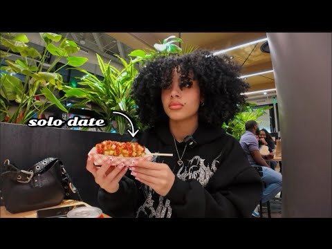 vlog: come on a solo date with me + romanticizing my alone time