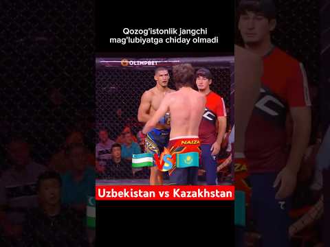 🇺🇿vs🇰🇿 Qozog’istonlik sportchi mag’lubiyatga chidolmadi / Amirxon Alikxujaev Naiza