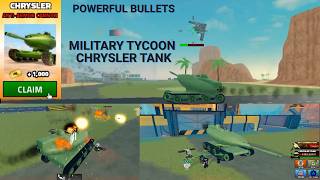 Military Tycoon CHRYSLER TANK UPDATE in Military Tycoon Roblox
