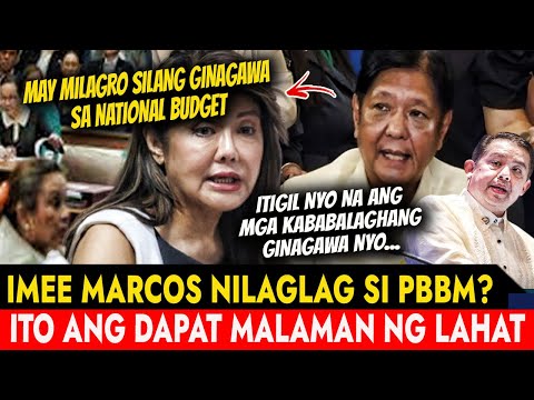 HETO GOODNEWS! IMEE MARCOS TINAPOS KAHIBANGAN NI PBBM NANAWAGAN ITIGIL NA ANG KABABALAGHANG GINAGAWA