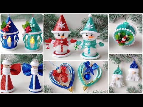 6 Ideas 🎄☃️ Christmas Decorations 🎄 Christmas Crafts ☃️ DIY Christmas tree toys