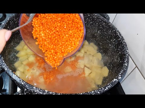 Суп Сплошное Удовольствие Очень Вкусно, Просто и Быстро с Чечевицей