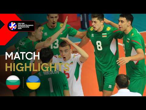 Highlights | Bulgaria vs. Ukraine - CEV U20 Volleyball European Championship 2024 | Men SF