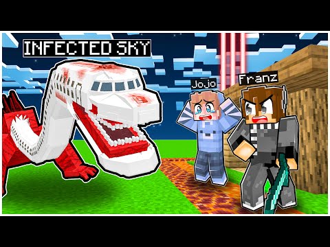 RUMAH SUPER AMAN VS MONSTER INFECTED SKY DI MINECRAFT