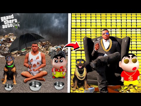 Franklin & Shinchan Change Their Poor Life To Richest Life in GTA 5 || Gta 5 Tamil