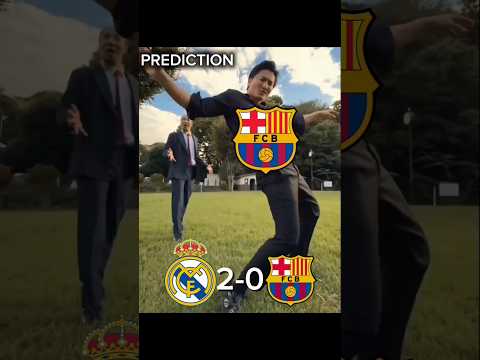 Real Madrid Vs Barcelona Prediction 💯 #laliga #barcelona #realmadrid #ucl #football #predictions