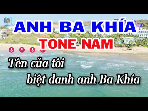 Karaoke Anh Ba Khía Tone Nam ( G#m ) Nhạc Sống Đồng Sen
