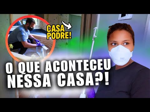 FOMOS LIMPAR UMA CASA E TINHA ARM@S PUNHAIS MUITA SUJEIRA E BARATAS PISO PODRE 😱
