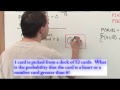 Probability Concepts and Card Games