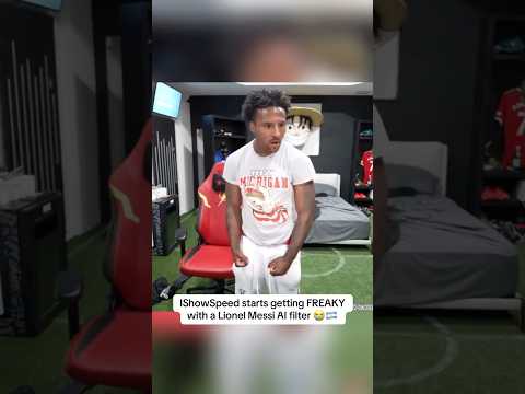 IShowSpeed starts getting FREAKY with a Lionel Messi AI filter 😭🇦🇷 #viral #shorts #ishowspeed