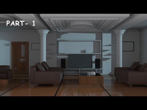 Interior modeling 3DS Max tutorial 2015 - YouTube