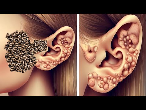 ASMR EarTreatment Animation | Remove Maggots & Ticks from Ear| Deep Cleaning Animation