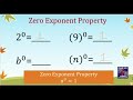 Exploring Exponent Properties: Zero and Negative Exponents