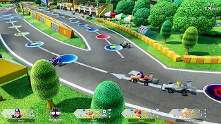 Super Mario Party Jamboree TV #93 Roll 'em Raceway Waluigi vs Rosalina vs Wario vs Daisy