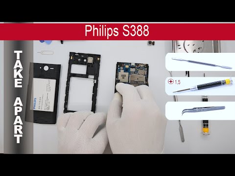 (ENGLISH) How to disassemble 📱 Philips S388, Take Apart, Tutorial