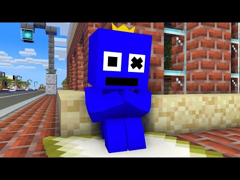 Happy ending to the sad story of Blue's family - Minecraft Animation