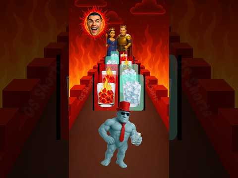 Ronaldo in Hell with Build a Queen Mateo🔥Run Challenge⚡️ #shorts #animation #cartoon