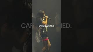 Charli XCX performed "Card Declined" live at Barclays in Brooklyn.