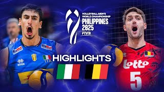 Italy 🇮🇹 vs. Belgium 🇧🇪 - Quarter Final | Highlights | Men's World Championships 2025