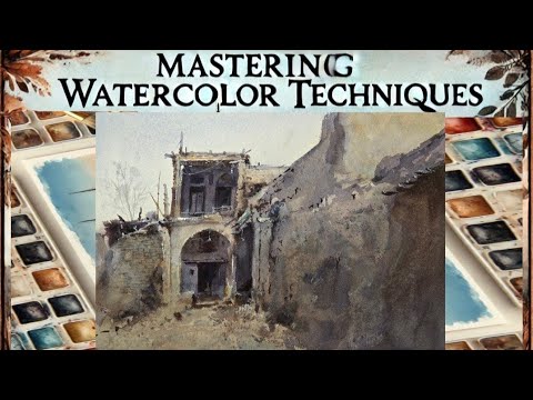 Whisper of Time : A Forgotten Courtyard in Watercolor