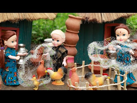 Pot Chicken Biryani | Tiny Cooking | Mini Food Cooking