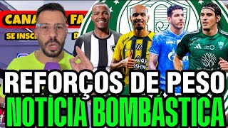 REFORÇOS DE PESO NO PALMEIRAS? JORNALISTA TRAZ TODOS OS DETALHES DO MERCADO DÁ BOLA, OLHA ISSO..