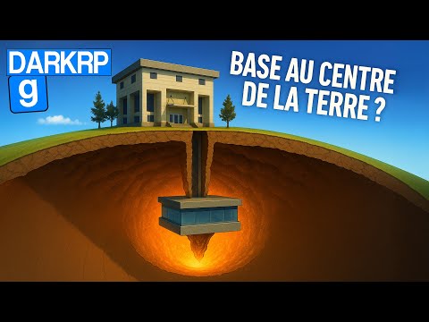 BASE SECRÈTE AU CENTRE DE LA TERRE (c'est très bas) GMOD DarkRP FR