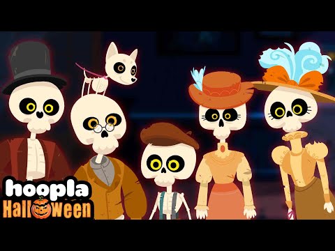 Five Funny Skeletons | Spooky Songs For Kids | Hoopla Halloween