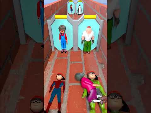 Help Nick Spider or Nick Hulk Win Race #scaryteacher3d