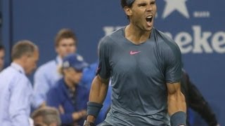 Djokovic vs Nadal FINAL best Set 1 fight  US Open 2013]