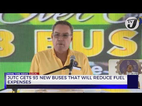 JUTC Gets 93 New Buses that will Reduce Fuel Expenses | TVJ News