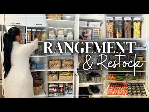 ✨Rangement Ultime : Vide et Réorganise mon frigo & mon placard à collations avec moi