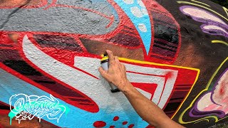 💣 Classic Graffiti Letters Ft. Acek 💣 [ Blue, Grey & Red Color Combo ]