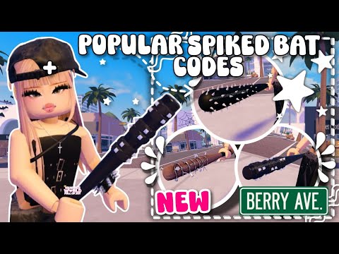 **POPULAR SPIKED BAT TUTORIAL + CODES** FOR BERRY AVENUE + BLOXBURG 🔥😎