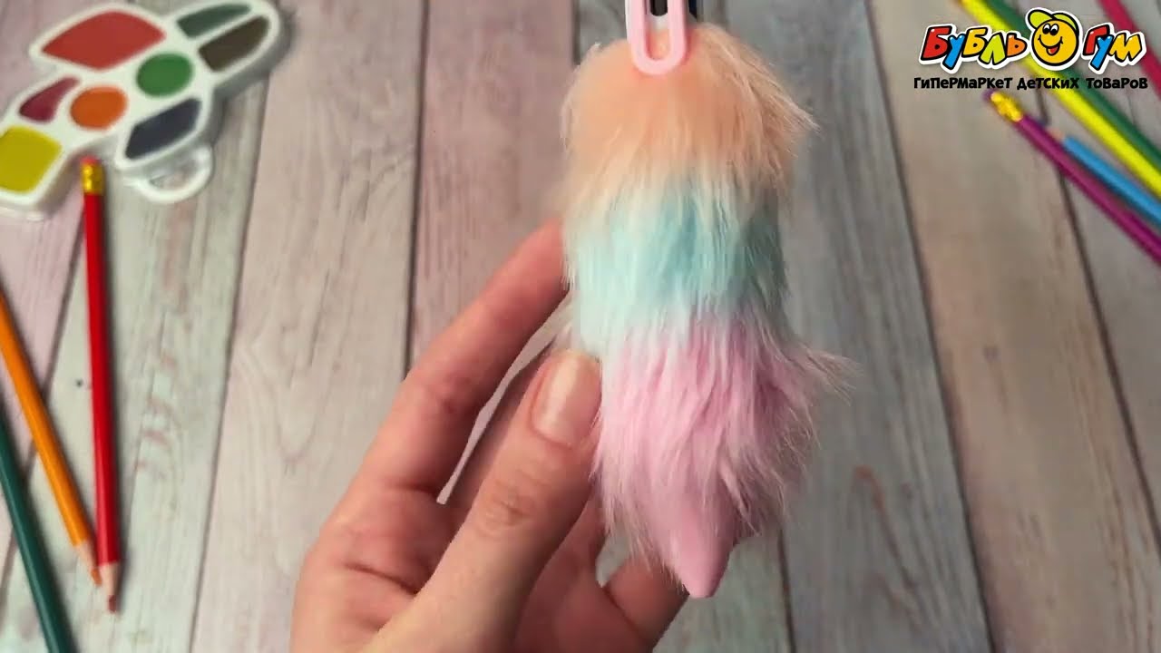 Ручка шариковая JUNGER автомат Пушистый единорог 6 в 1 в ассортименте - видео Ручка шариковая JUNGER автомат Пушистый единорог 6 в 1 в ассортименте - видео