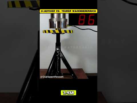 Günstig vs. teuer – welcher Wagenheberbock ist stärker? #hydraulikpresse