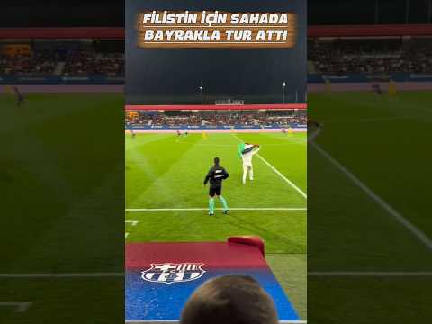 FİLİST*N BAYRAĞIYLA SAHAYA İNDİ #keşfet #gazze #trending #filistin #viralvideo #futbol