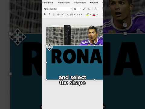 INSANE PowerPoint TRICK🤯🔥 #powerpoint #tutorial #college #presentation #ronaldo