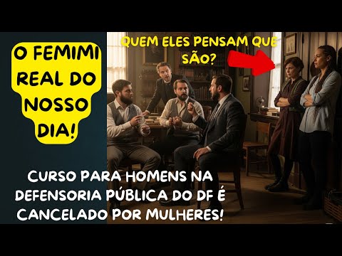 CURSO PARA HOMENS NA DEFENSORIA PÚBLICA DO DF É BARRADO POR MULHERES! E, NÃO SE "DEBATE" COM FEMIMI