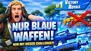 Nur mit Blauen Waffen gewinnen in FORTNITE!