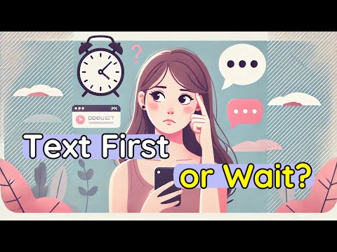 When to Text First and When to Wait?