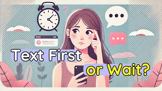 When to Text First and When to Wait?