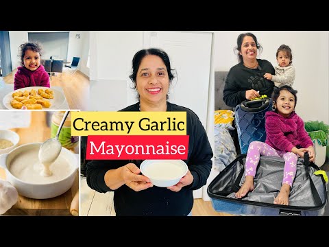 നാട്ടിലേക്കുള്ള പെട്ടികൾ pack ചെയ്ത് തുടങ്ങി 🛍️👜✈️😇| Garlic Mayo recipe 🥰 #trendingnow #familyvlog